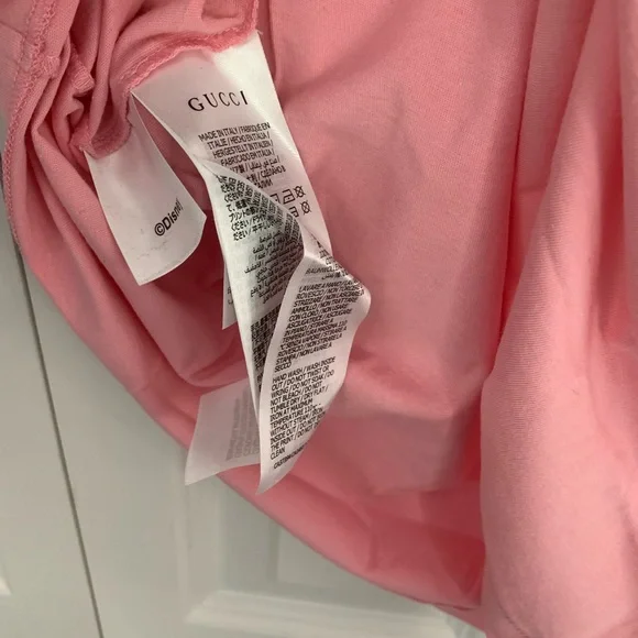 NWT Gucci X Disney Donald Duck Collection Pink T-shirt size S